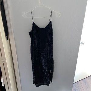 Sparkly Black cocktail dress.